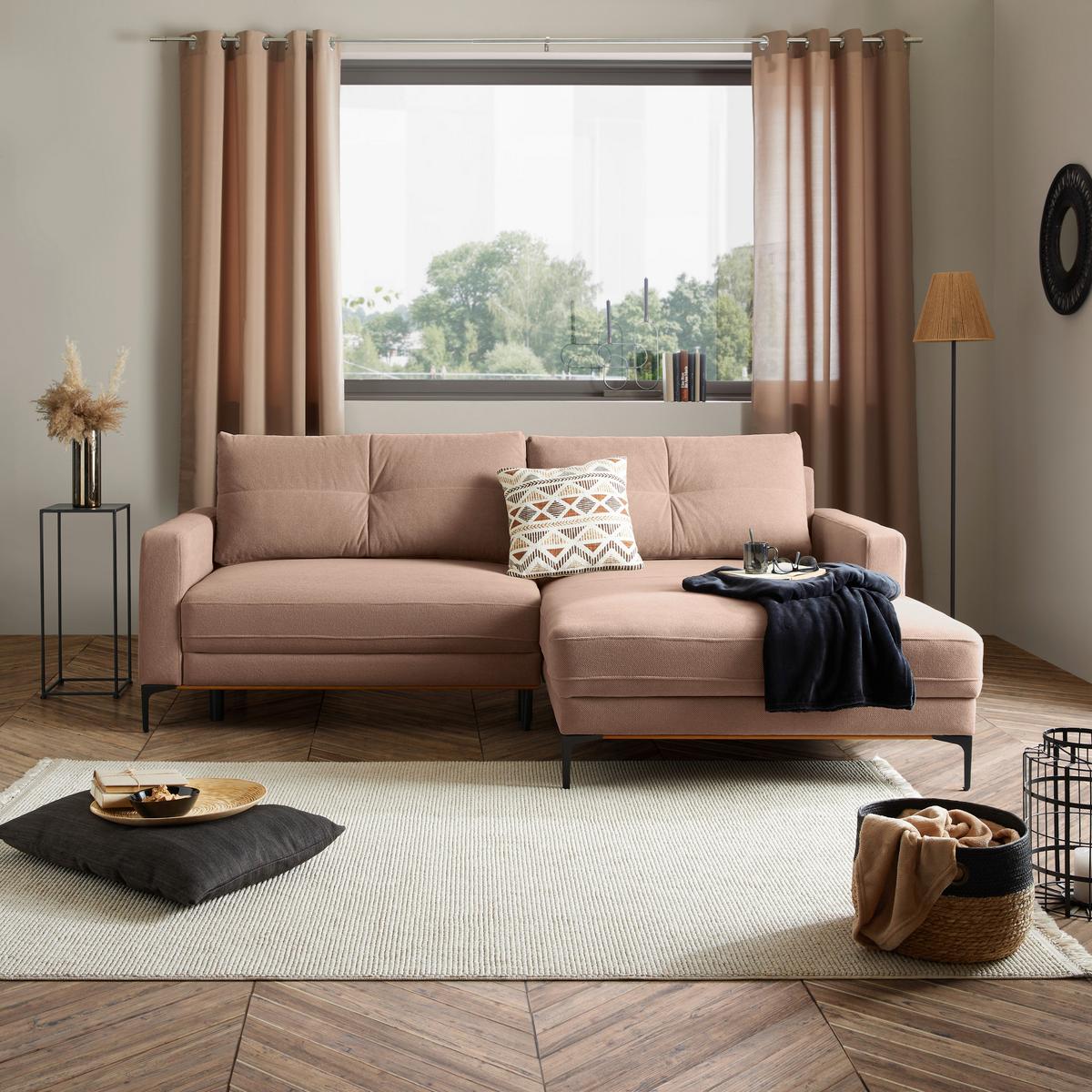 Coltar BERGAMO - roz, Modern, textil (238/162cm) - Mömax