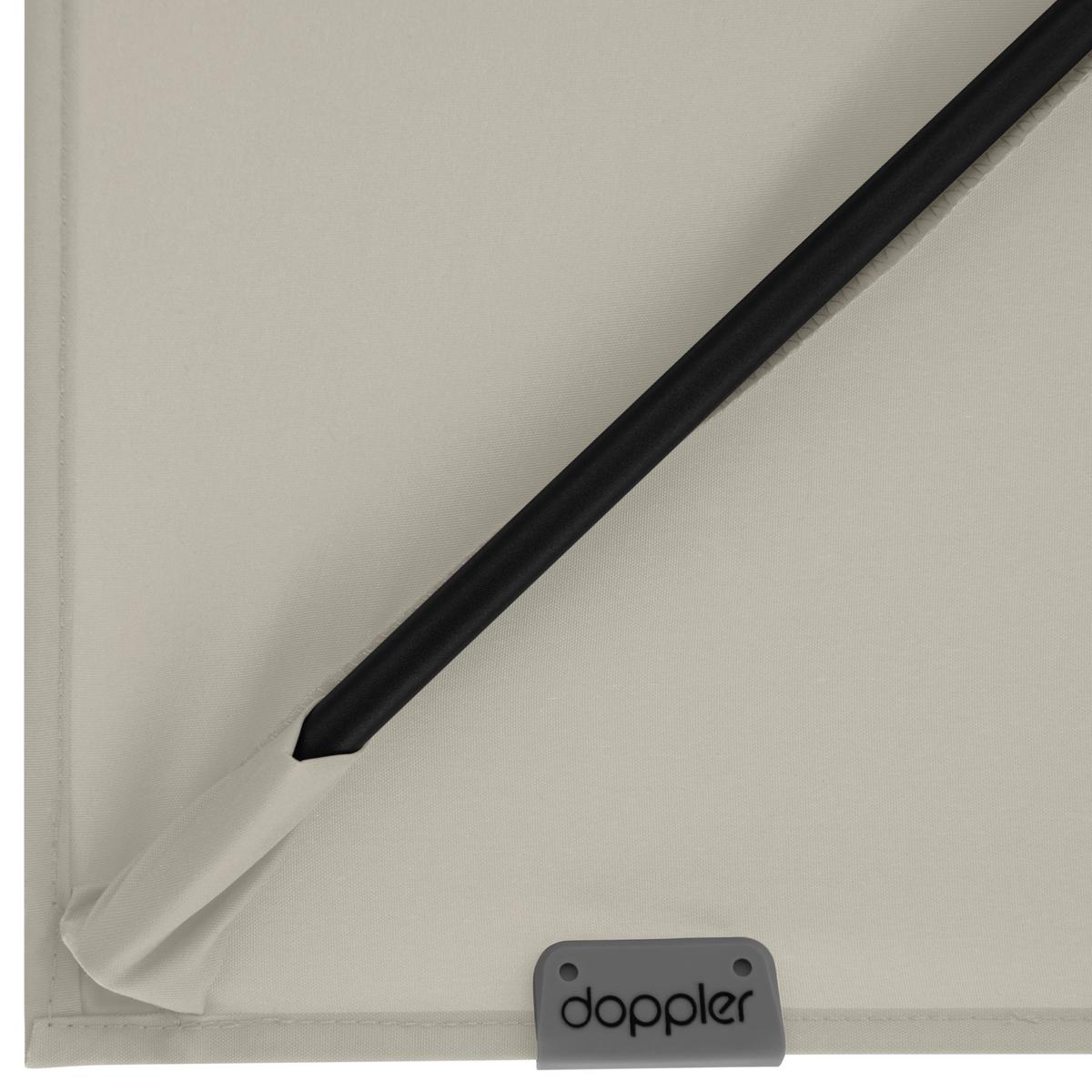 Ampelschirm MyZone Naturfarben ca. 210x210cm - Anthrazit/Naturfarben, Basics, Textil/Metall (210/210cm) - Doppler