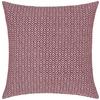 Zierkissen Dobby Raute in Rot/Weiß ca. 45x45cm - Rot/Weiß (45/45cm) - Premium Living