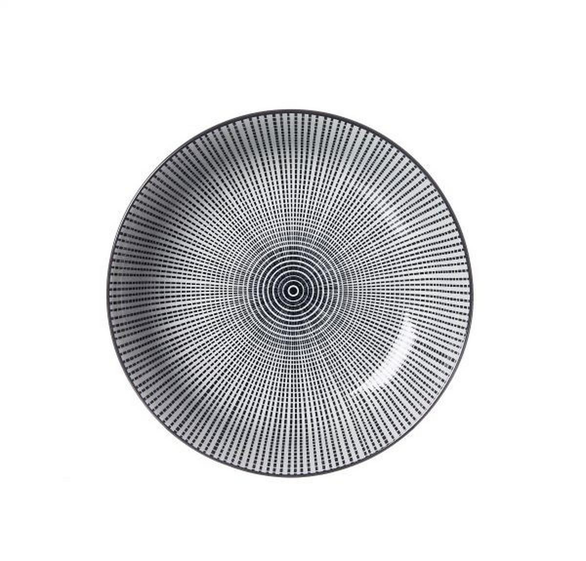 TALERZ DO ZUPY 49350 - czarny/biały, Basics, ceramika (20,5cm) - Ritzenhoff Breker