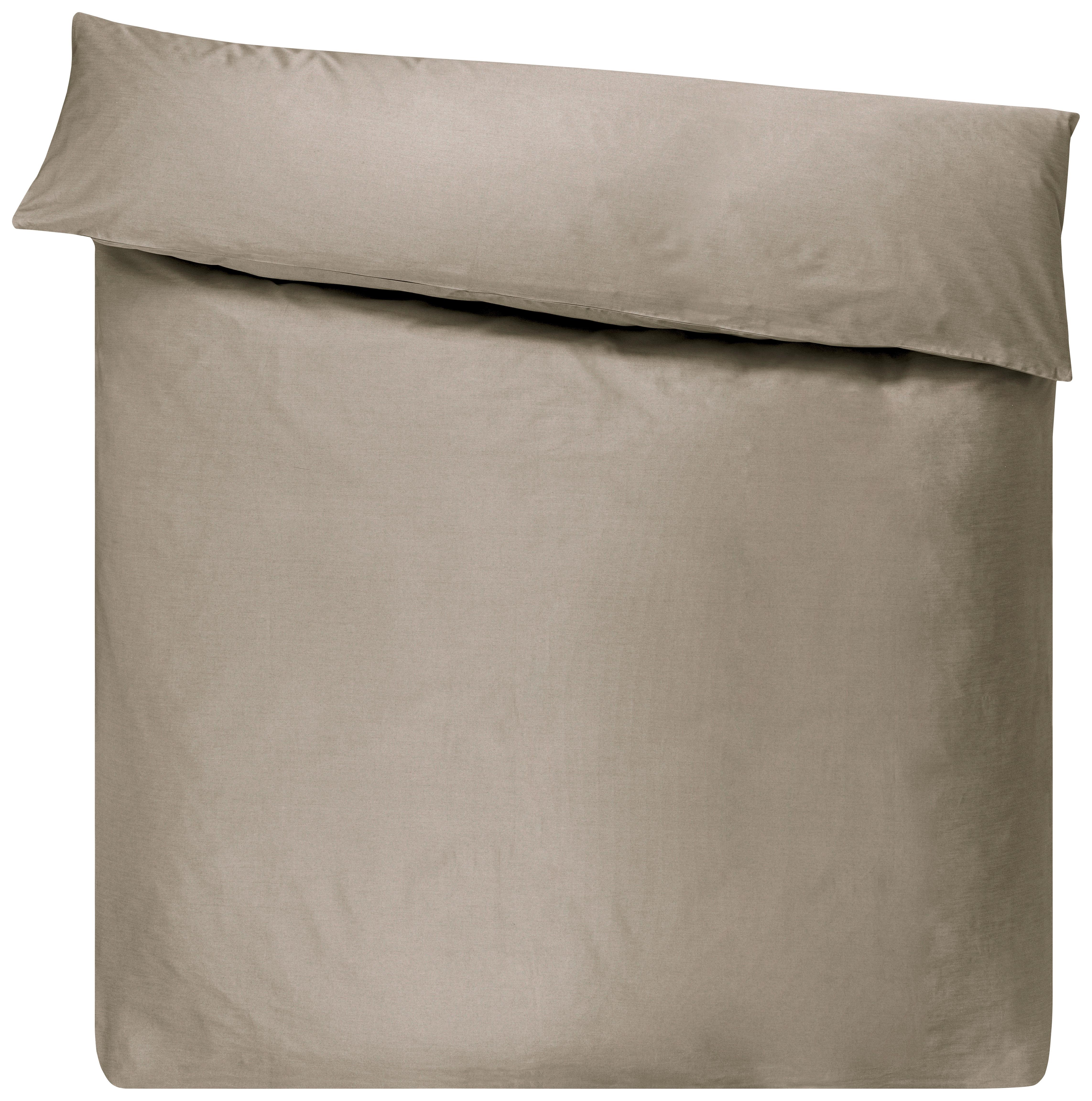 DUVETBEZUG LINA - Greige, Textil (200/210cm)