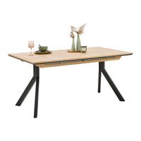 Ausziehtisch Mendosa 200 in Grau/Anthrazit - Anthrazit/Schwarz, Basics, Holzwerkstoff (160-200/90/75cm) - Premium Living