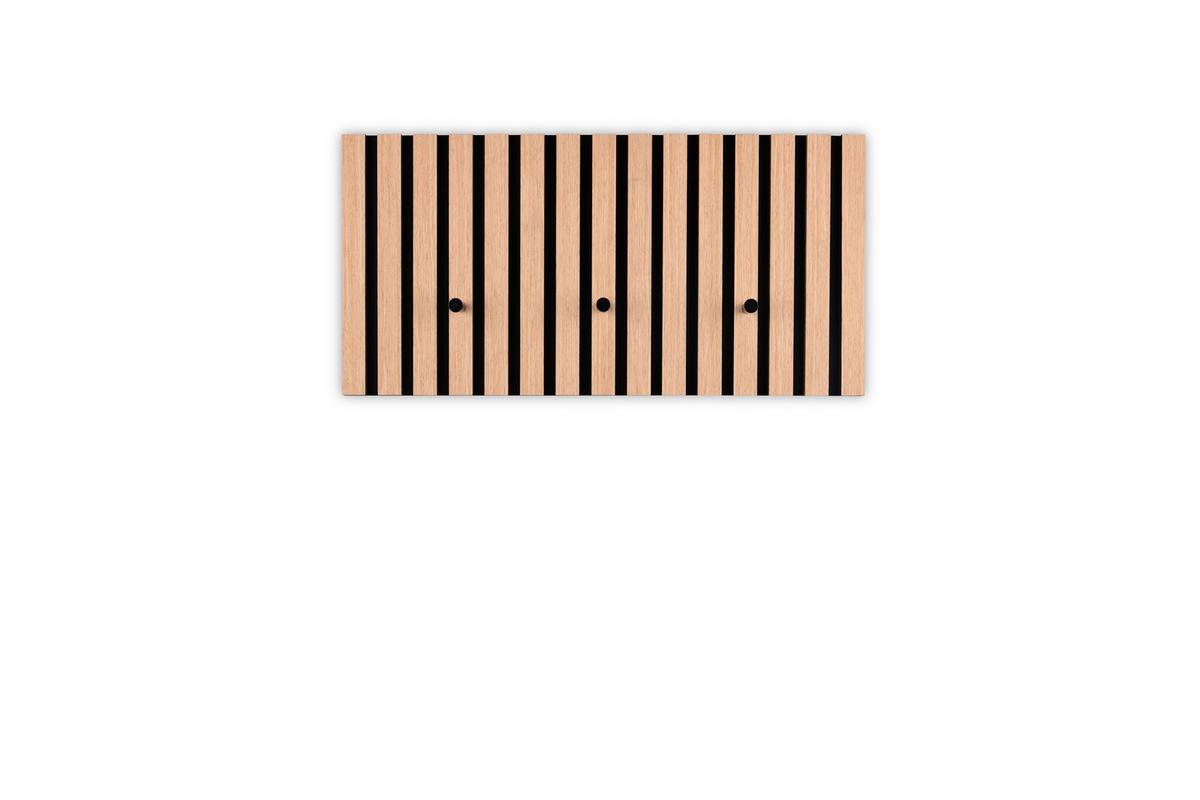 Garderobenleiste Grace Eiche Artisan - Eiche Artisan, MODERN, Holzwerkstoff/Textil (60/30/7cm) - Mömax