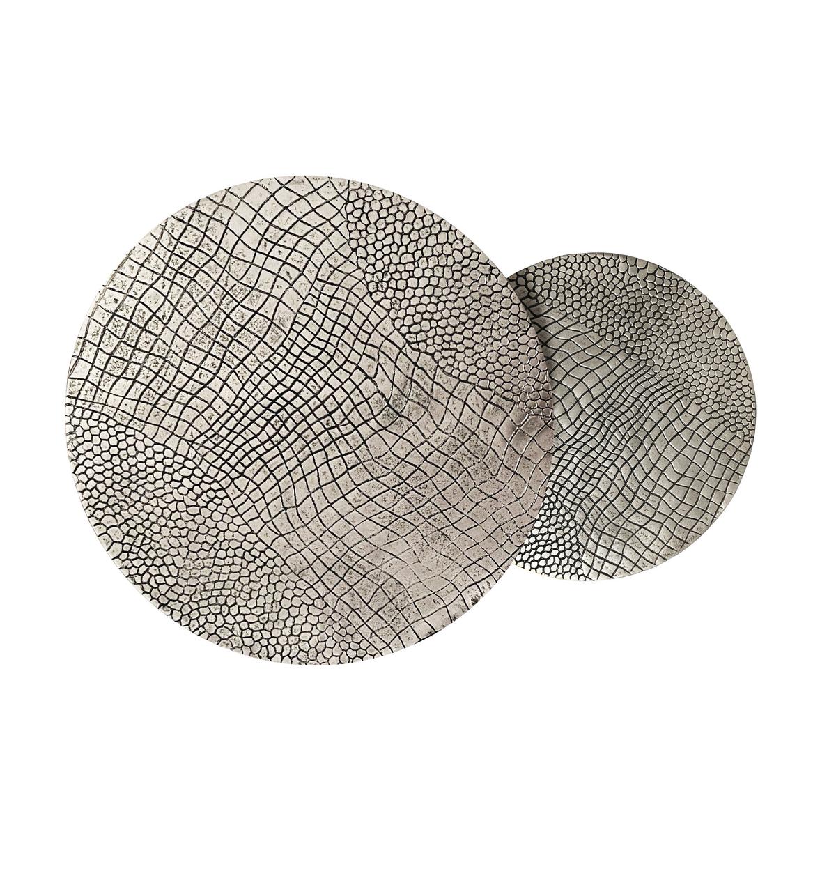 Satztisch Wl7.345 - Silberfarben/Schwarz, Design, Metall (60/45/60cm) - Livetastic