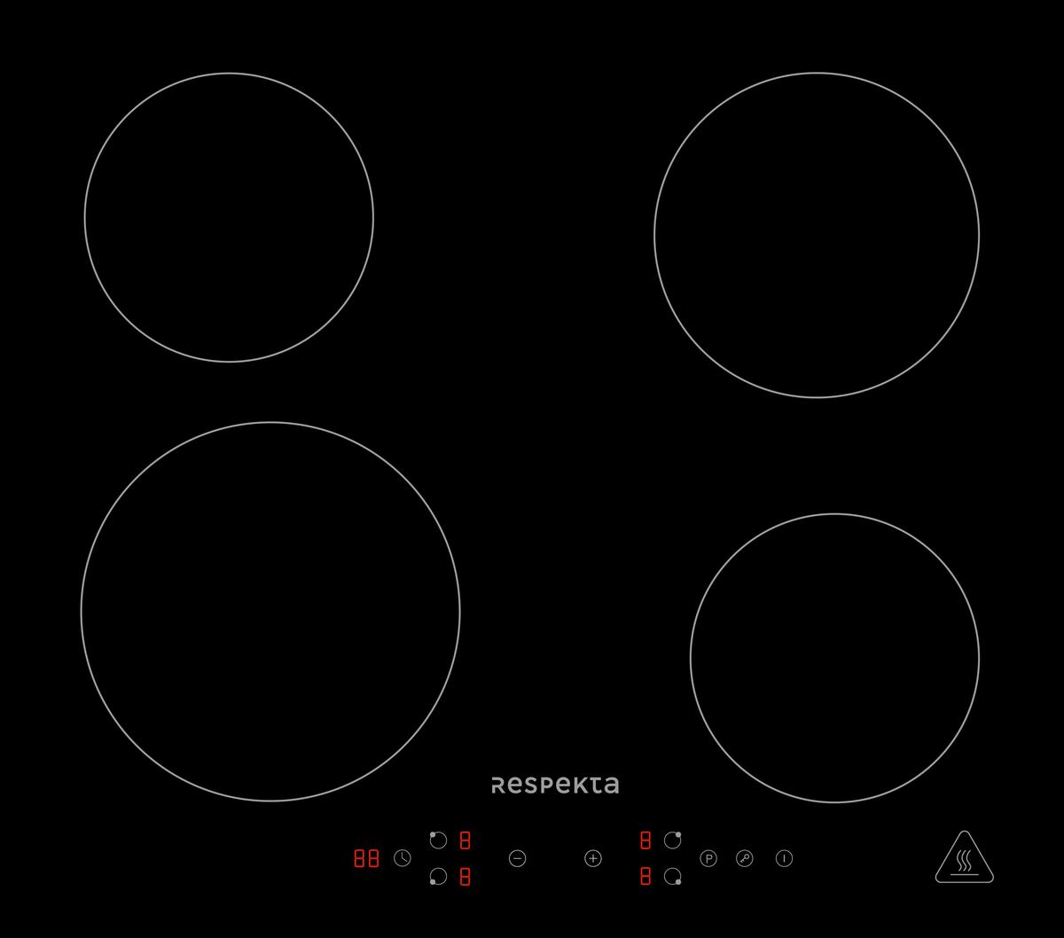 Set S Štedilnikom Aset121m4295i - črna, Basics, kovina/steklo (59,5/65,3/52,1cm) - Respekta