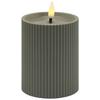 BOUGIE LED LIORIS - vert olive, matière synthétique (7,5/10cm) - Mömax