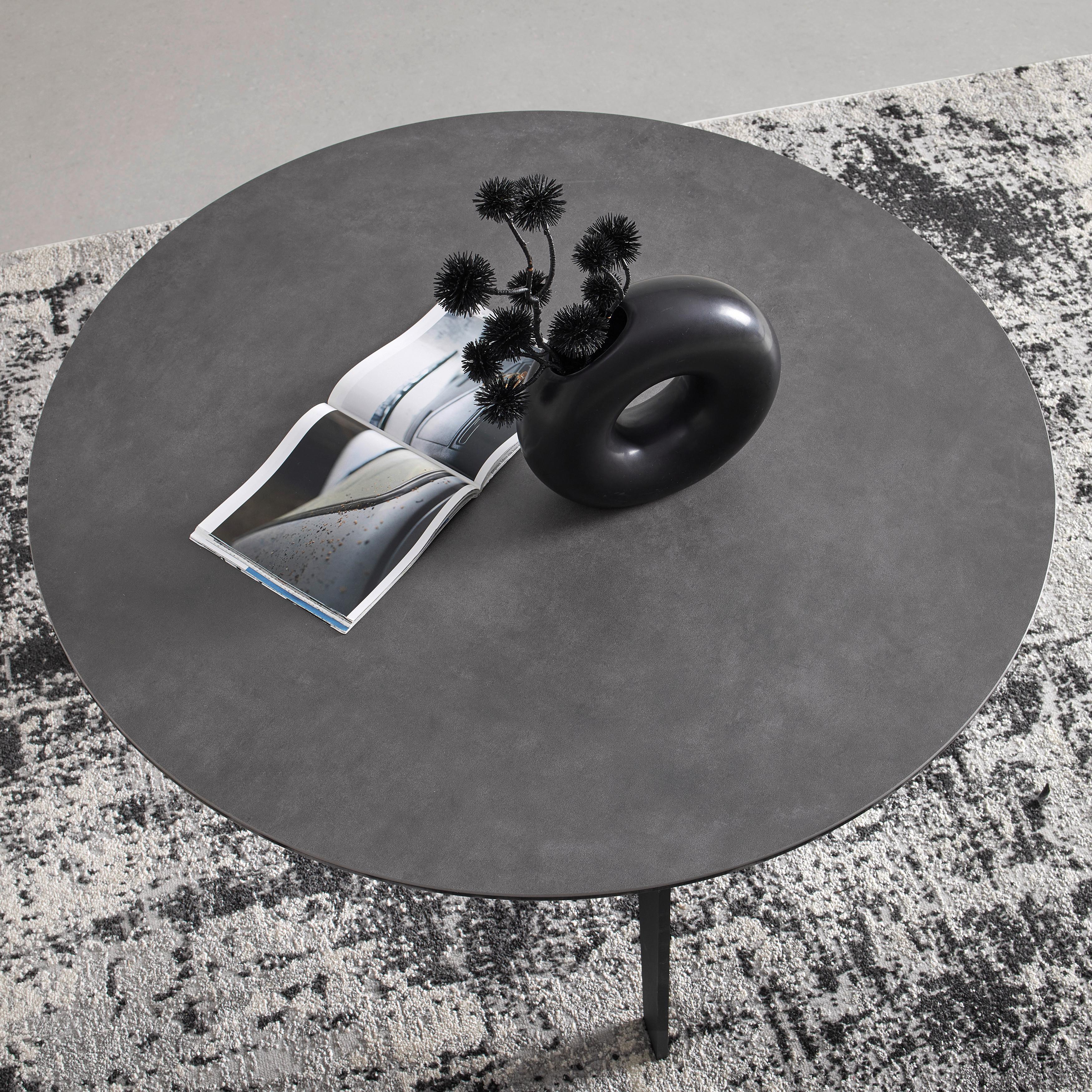 Couchtisch Buena Vista Anthrazit/Schwarz - Anthrazit/Schwarz, MODERN, Glas/Keramik (80/80/38cm) - Premium Living