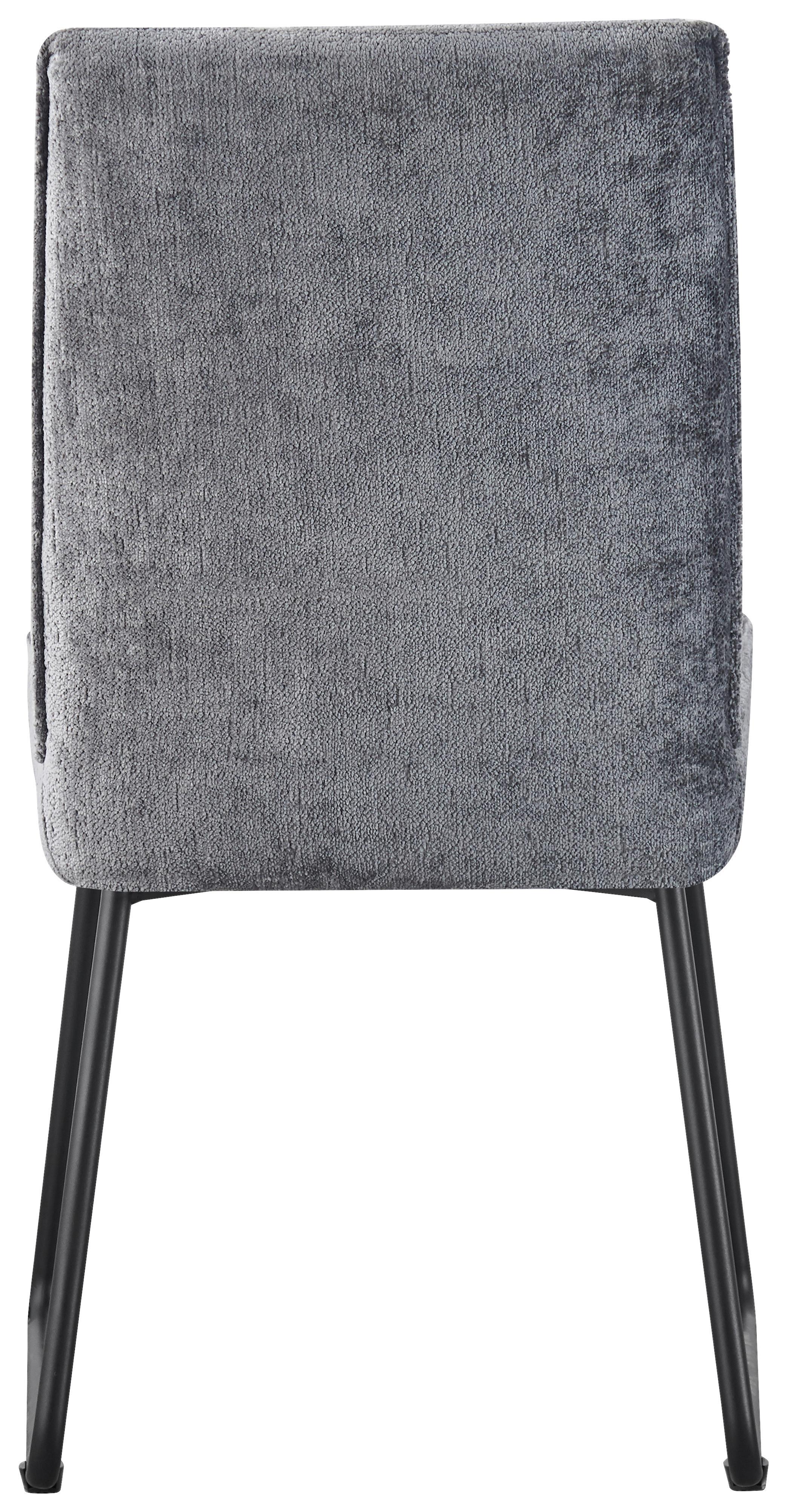 Scaun CORA 2 - gri închis/negru, Modern, metal/textil (47/90/61cm) - Mömax