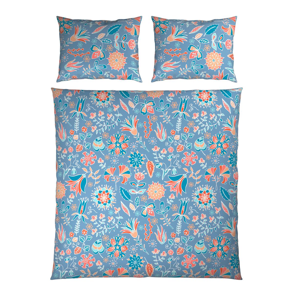 Posteljnina Mia Xxl - pastelno modra, tekstil (200/200cm) - Mömax