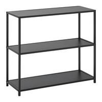 Regal Bastian Schwarz ca. 77x68x30cm - Schwarz, Modern, Holzwerkstoff/Metall (77/68/30cm) - Based