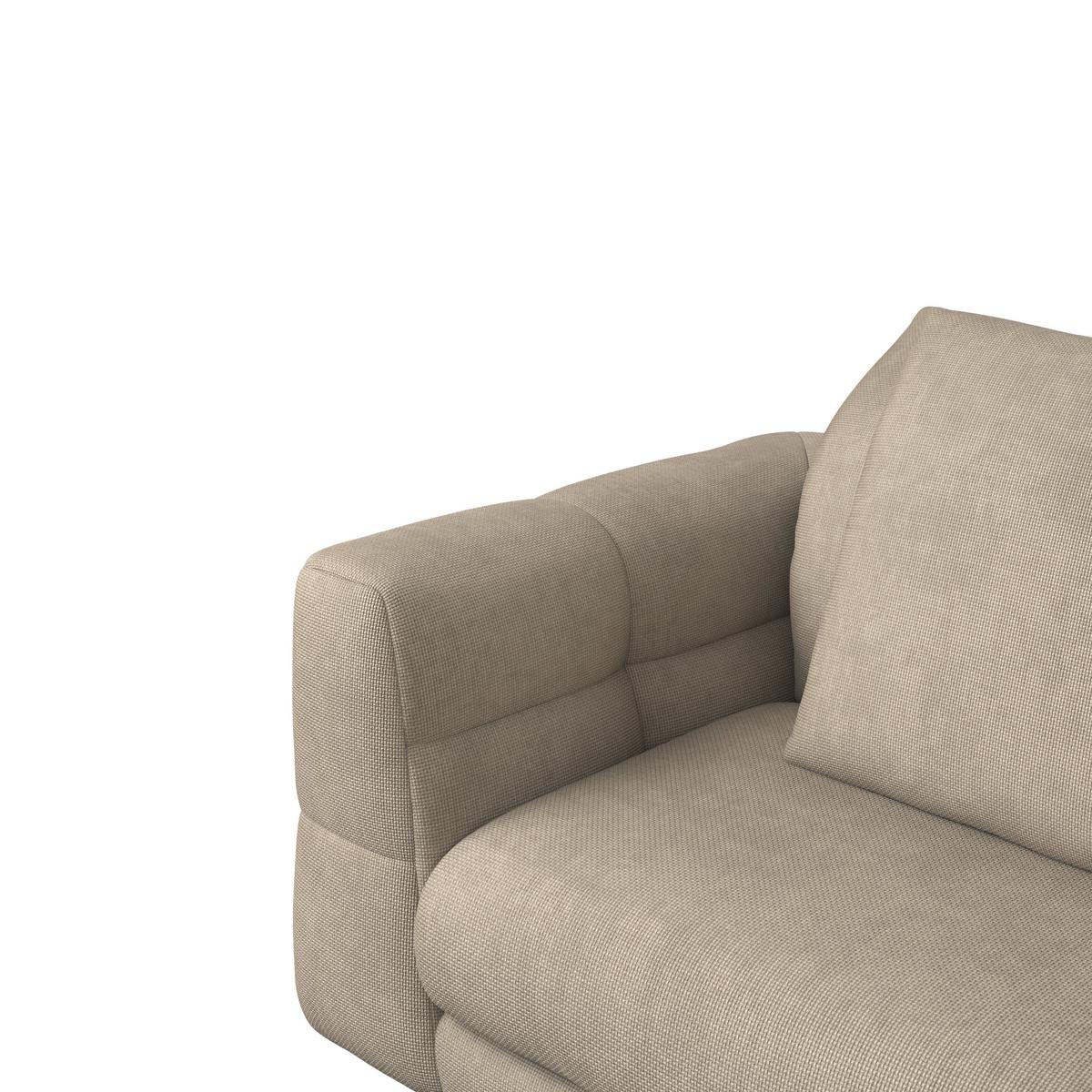 Zofa Lea, Bež, Šenilja, Žamet - črna/bež, Moderno, kovina/tekstil (284/87/110cm) - Bessagi Home