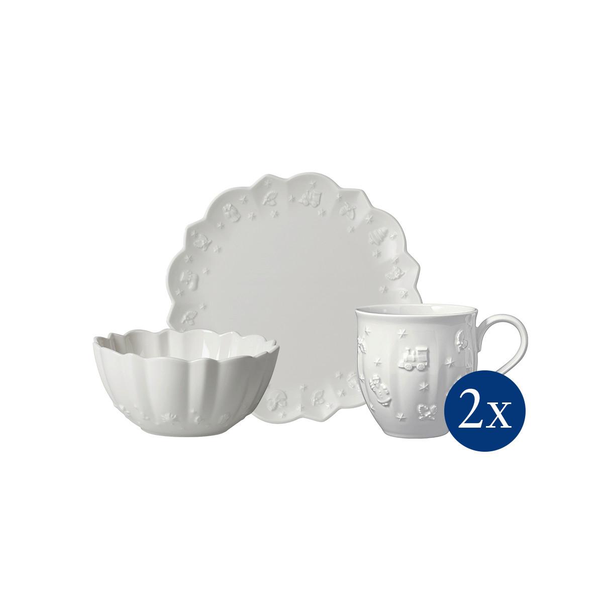ZESTAW ŚNIADANIOWY TOY'S DELIGHT VILLEROY & BOCH - biały, Basics, ceramika - Villeroy & Boch
