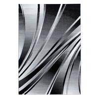 Ravno Tkana Preproga Parma, Črna, 240x340cm - črna, Design, tekstil (240/340cm) - Novel