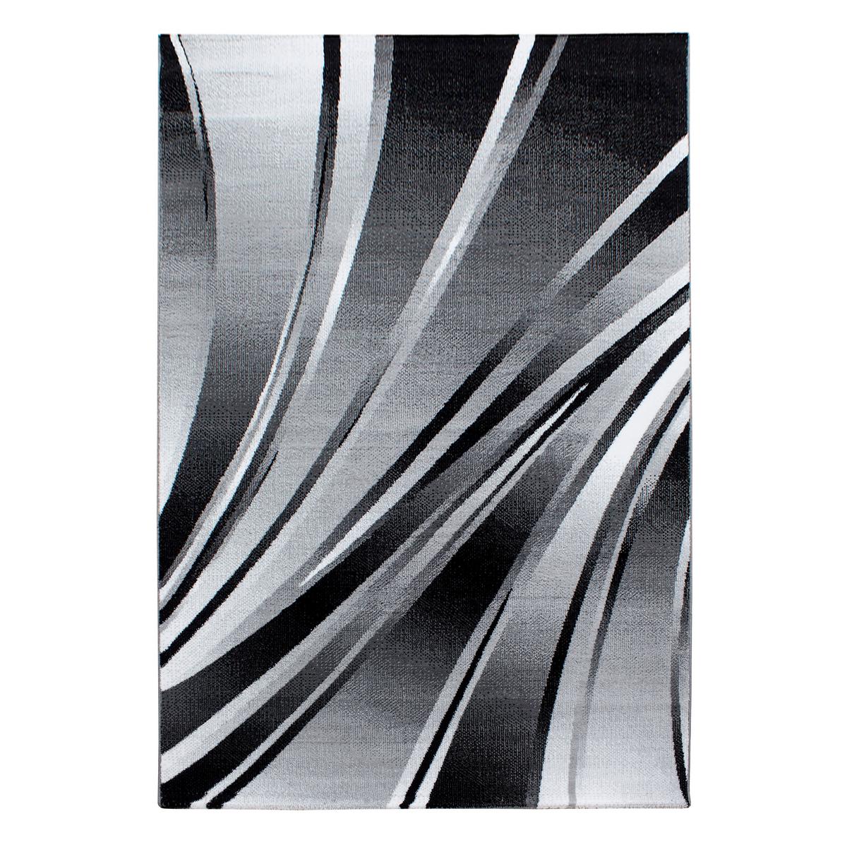 Ravno Tkana Preproga Parma, Črna, 240x340cm - črna, Design, tekstil (240/340cm) - Novel