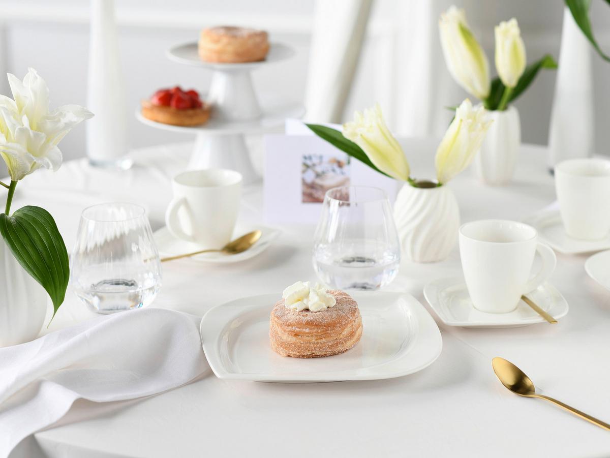 Kavni Servis Melbourne Creme, 18-Delni - krem barve, Basics, keramika - Creatable