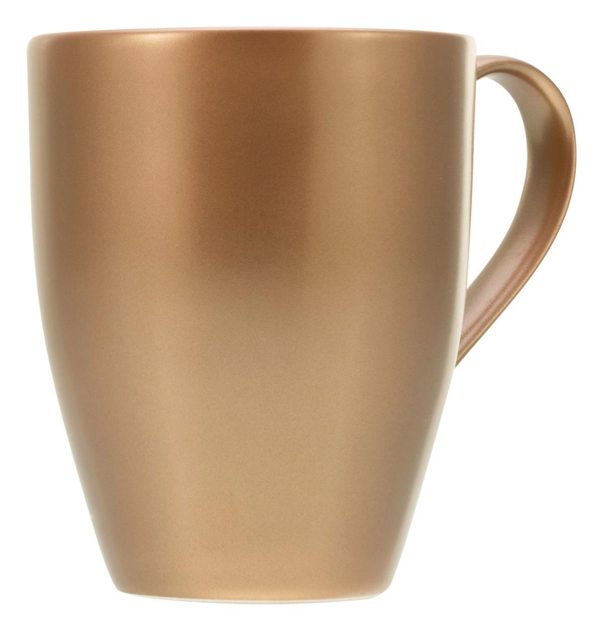 Csészekészlet 25847 - aranyszínű/fehér, Basics, kerámia - Creatable