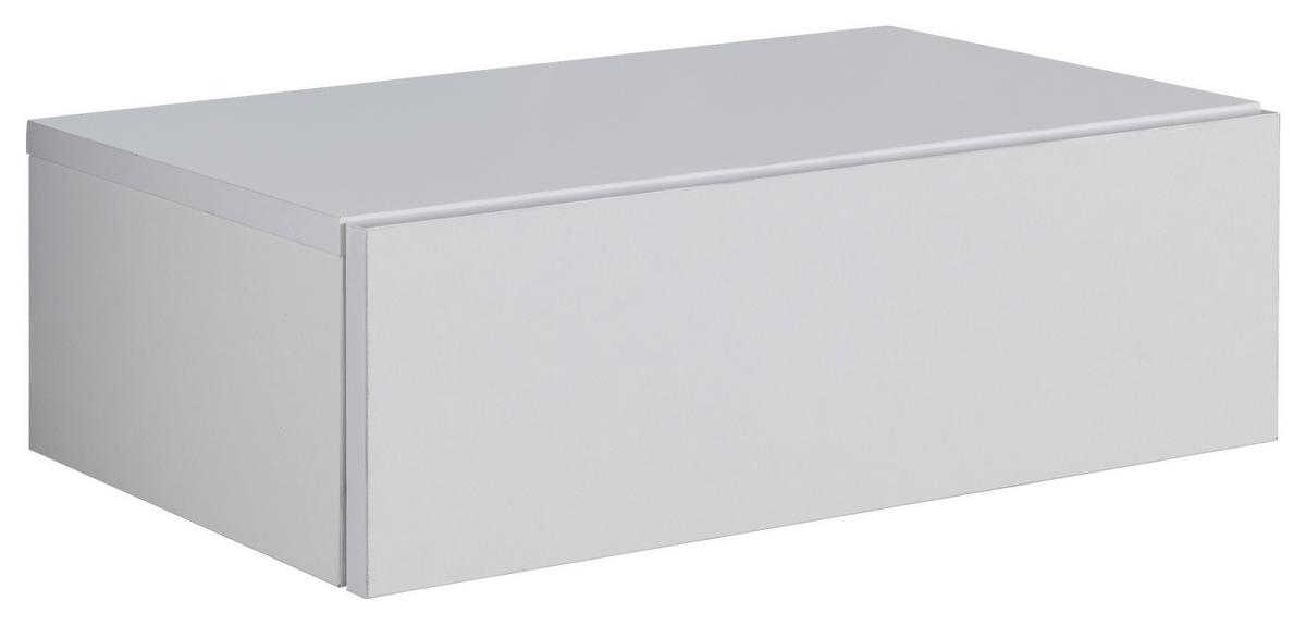 Nachtkästchen Dream ca. 46x15x30 cm Weiss - Weiß, MODERN, Holzwerkstoff (46/15/30cm) - MID.YOU