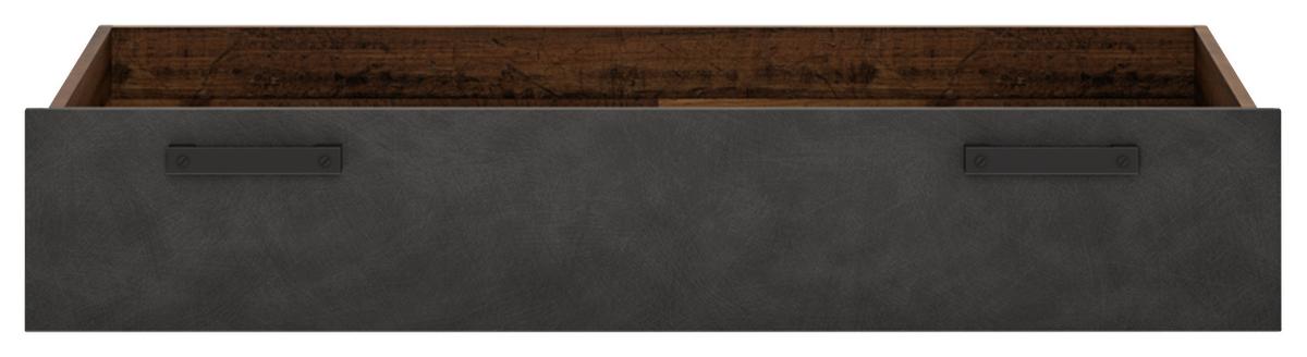 Ladica Za Posteljinu Nubi - tamno siva/boje starog hrasta, Moderno, drvni materijal (119,5/22,9/80cm) - Modern Living