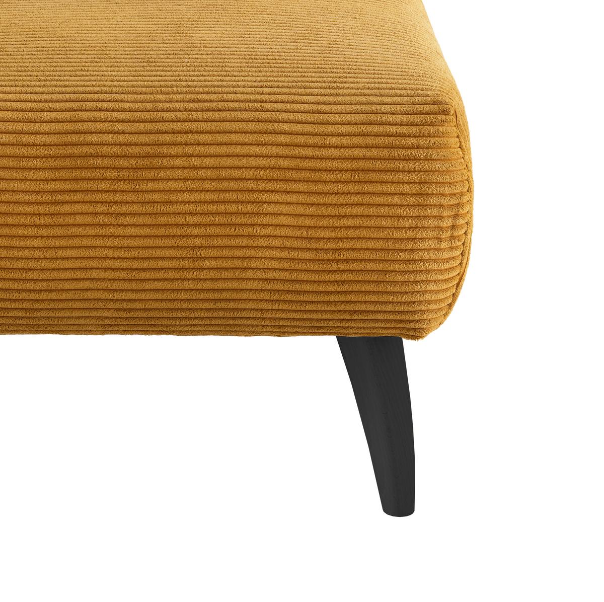 Hocker Colori Goldfarben Cord - Goldfarben/Schwarz, MODERN, Holz/Textil (66/44/66cm) - MID.YOU