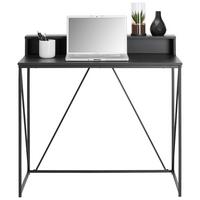 Schreibtisch in Schwarz - Schwarz, MODERN, Holzwerkstoff/Metall (91/50/87cm) - Based