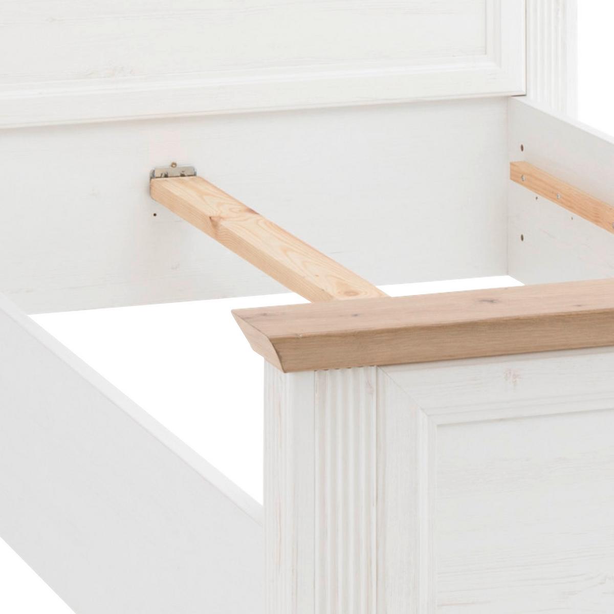 Klasični Krevet Jasmin Ii - bijela/hrast Artisan, Lifestyle, drvni materijal/plastika (100/200cm) - Modern Living