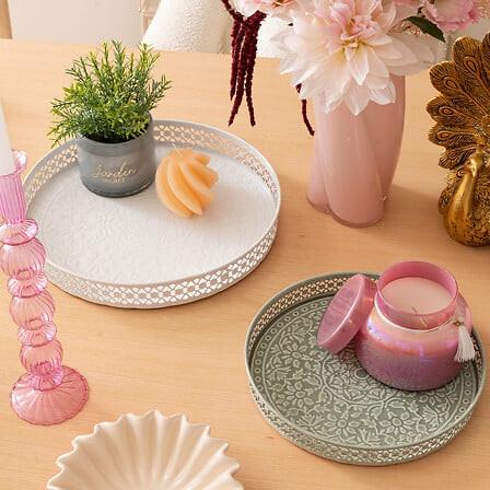 Platou Wild Romance - M - alb, Basics, metal (31,7/4,3cm)