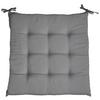 Sitzkissen Lola in Taupe ca. 40x40cm - Hellgrau, KONVENTIONELL (40/40/4cm) - Mömax