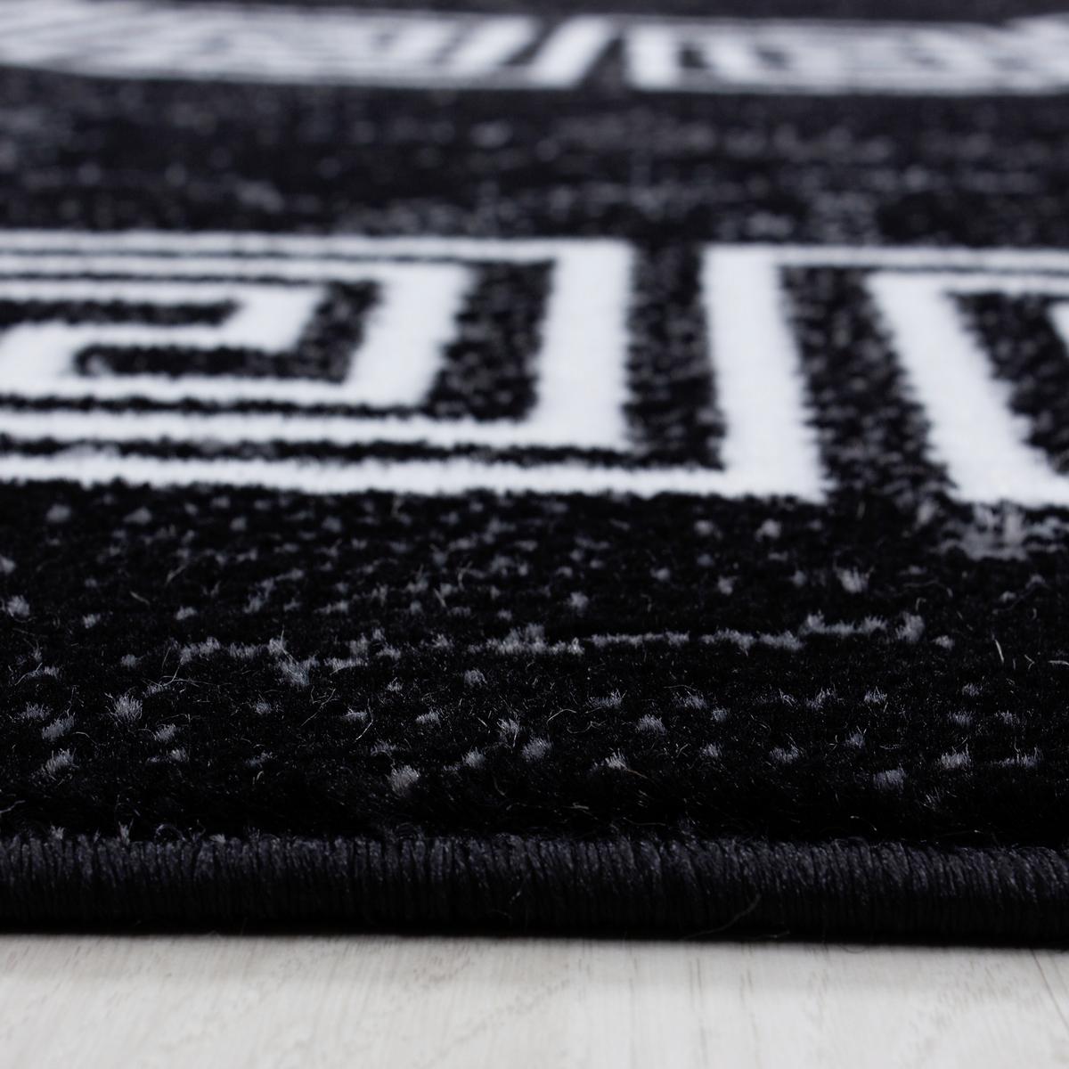 Webteppich Plus Schwarz/Weiß ca. 120x170cm - Schwarz/Weiß, Design, Textil (120/170cm)