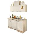 Küchenblock Venezia Valero Weiß/Eiche - Eichefarben/Weiß, MODERN, Holzwerkstoff (150cm)