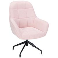 Fotel Elias - fekete/rózsaszín, Modern, textil/fém (73/100/75cm) - Mömax