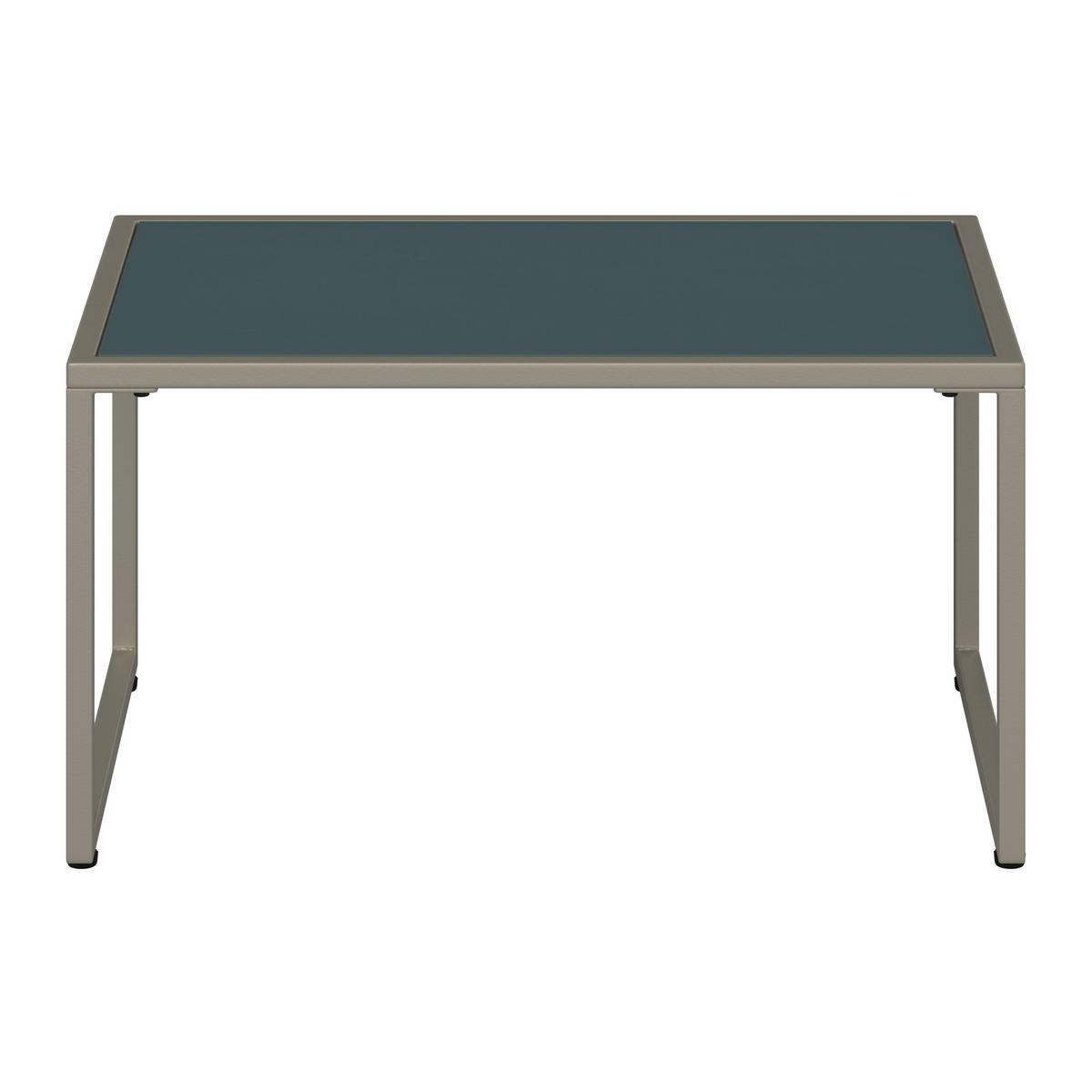 Loungegarnitur Lara Creme Metall/Outdoorstoff +Abdeckung - Creme/Grau, MODERN, Glas/Kunststoff (114cm) - Bessagi Garden