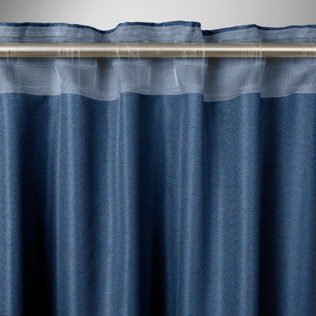 Készfüggöny 2db Andi 140/245 - kék, Konventionell, textil (140/245cm) - Modern Living