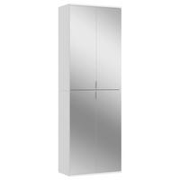 Večnamenska Omara Projekt X - barve kroma/črna, Moderno, kovina/steklo (65/193/37cm) - MID.YOU