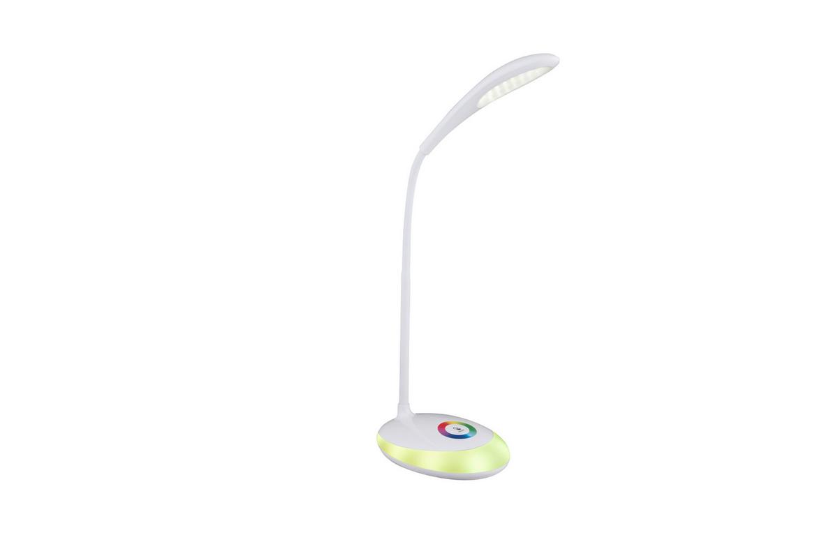 Namizna Led-svetilka Jolanda, S Sijalko - bela, Design, umetna masa (30/11/48cm) - Globo