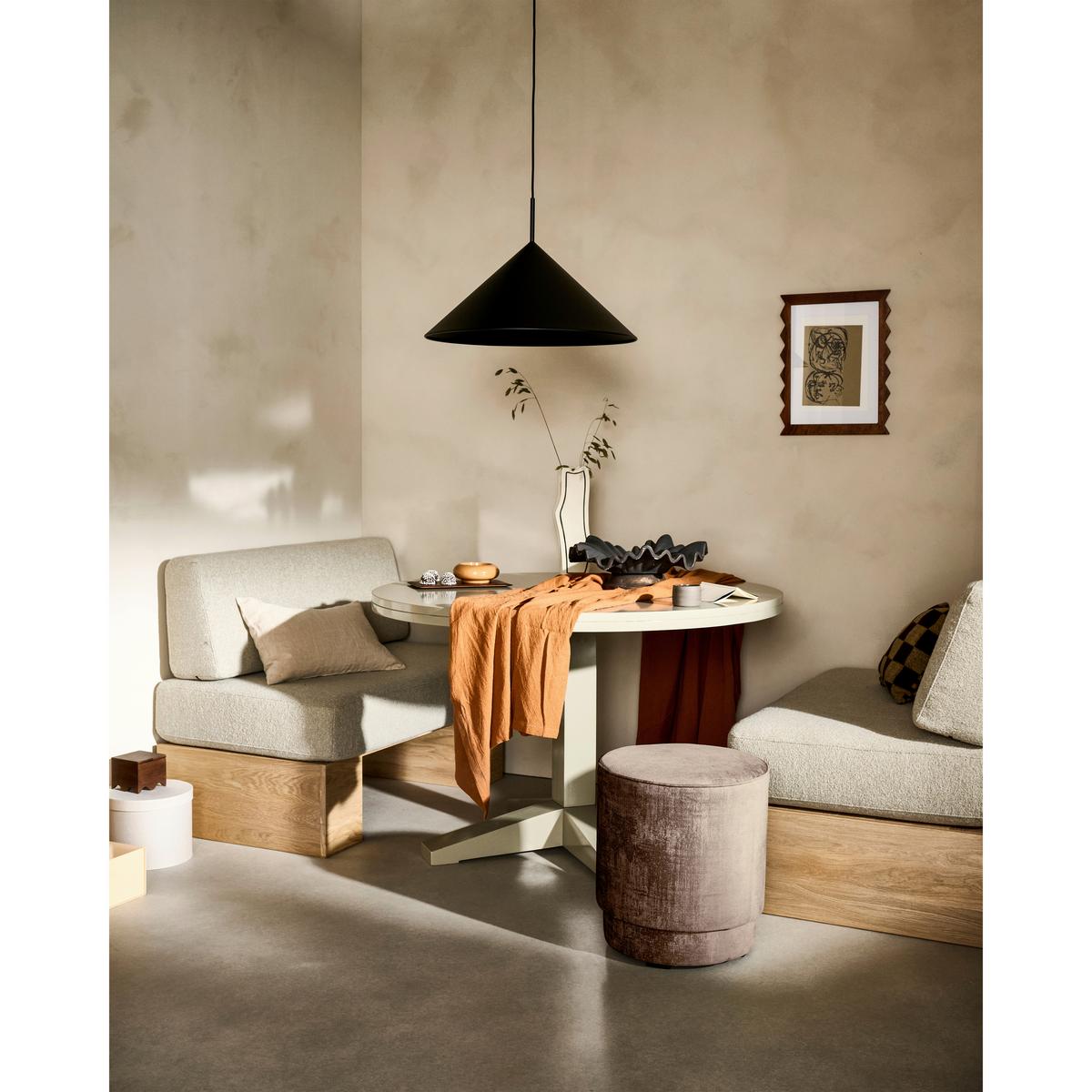 Sitzbank Eat Up Beige - Eichefarben/Beige, MODERN, Holz/Textil (110/84/67cm) - Livetastic