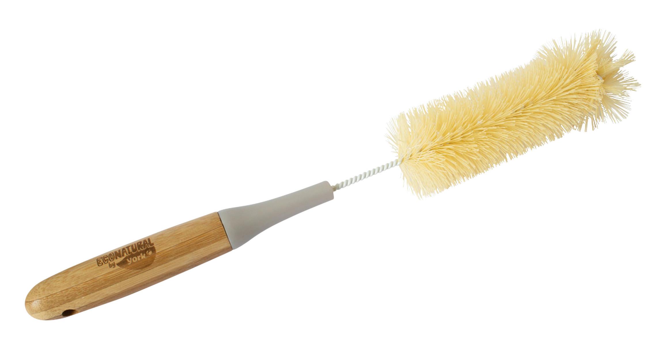 Palackmosó Kefe York Natural - világosbarna, műanyag/természetes anyagok (8/37/8cm)