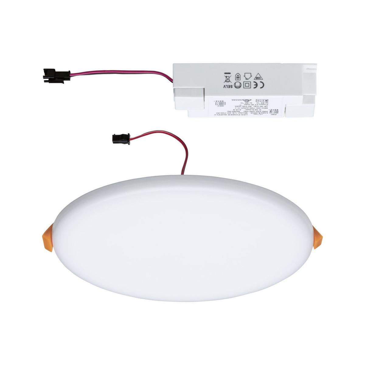 LED-Paneel Verluna Varifit in Weiß max. 17,5 Watt - Weiß, LIFESTYLE, Kunststoff (18,5cm) - Paulmann