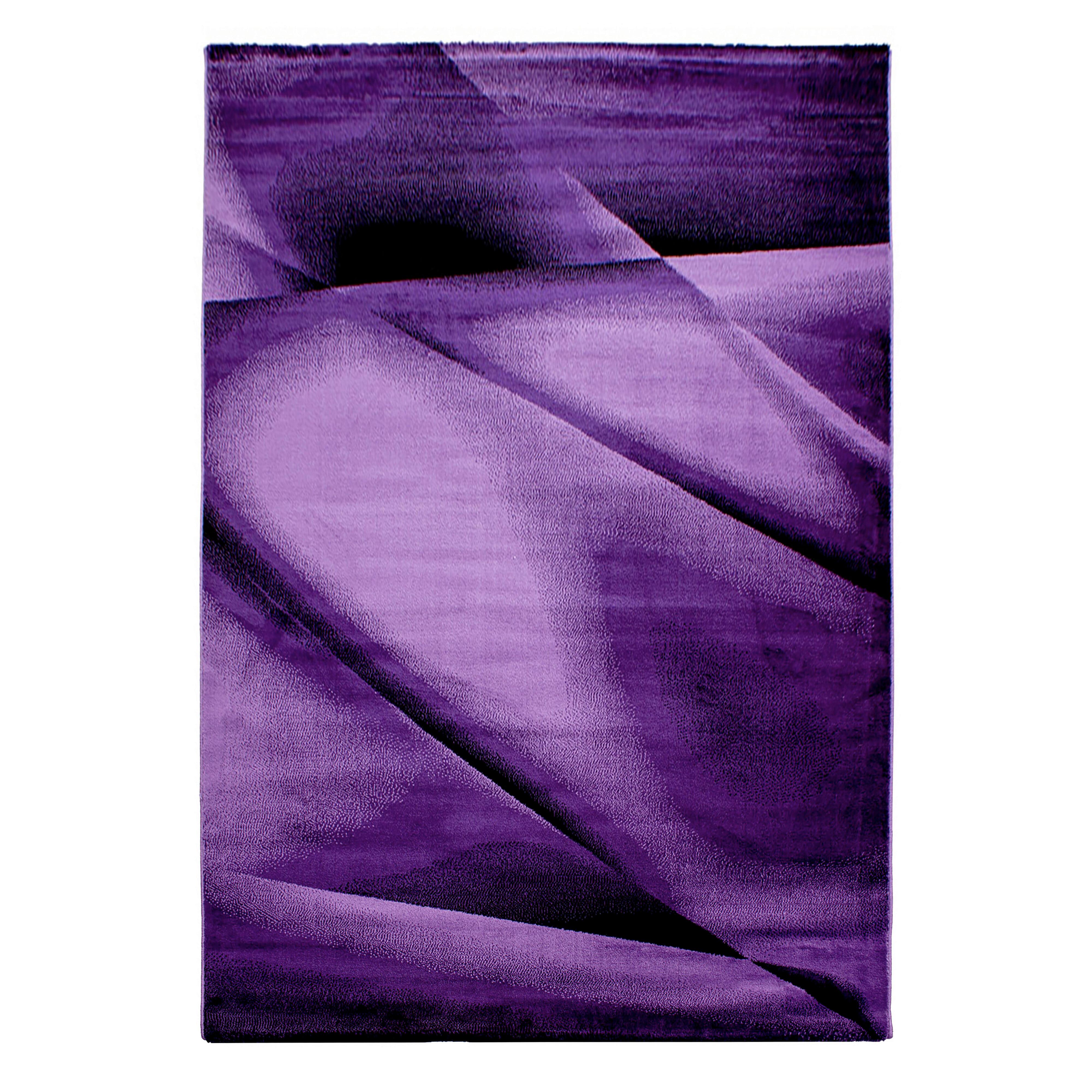 Ravno Tkana Preproga Miami, Lila, 240x340cm - lila, Design, tekstil (240/340cm) - Novel