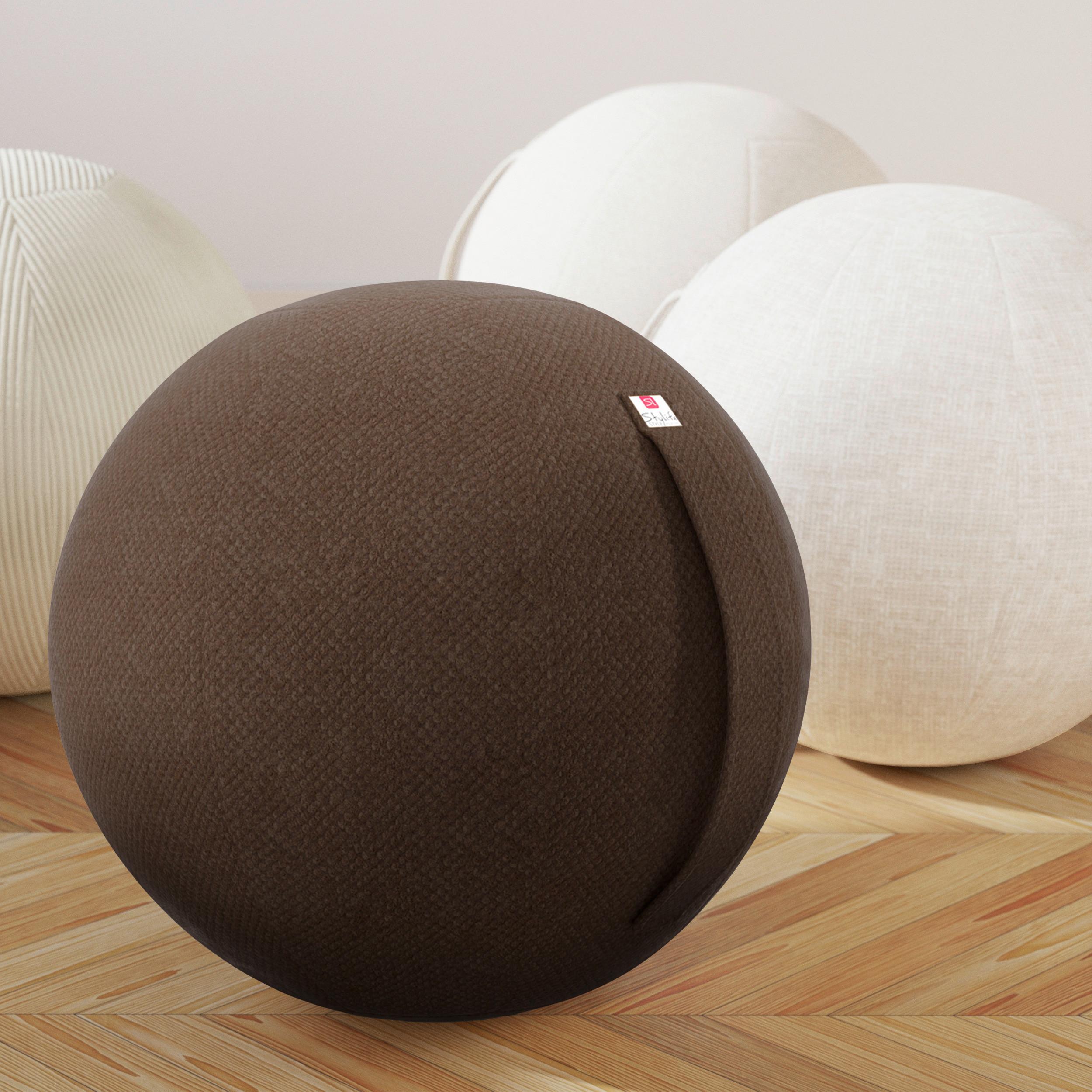 PIŁKA DO SIEDZENIA SCOOBY - brązowy, Design, tkanina (60/60/60cm) - Stylife