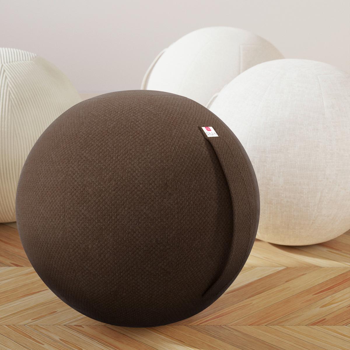 PIŁKA DO SIEDZENIA SCOOBY - brązowy, Design, tkanina (60/60/60cm) - Stylife