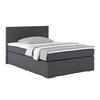 Boxspring Krevet Nero - boje kroma/antracit, Konvencionalno, tekstil/metal (140/200cm) - Best Price