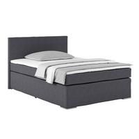 Boxspring Krevet Nero - boje kroma/antracit, Konvencionalno, tekstil/metal (140/200cm) - Best Price