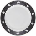 Desertni Krožnik Star - bela/antracit, Moderno, keramika (20,32cm) - MÖMAX modern living