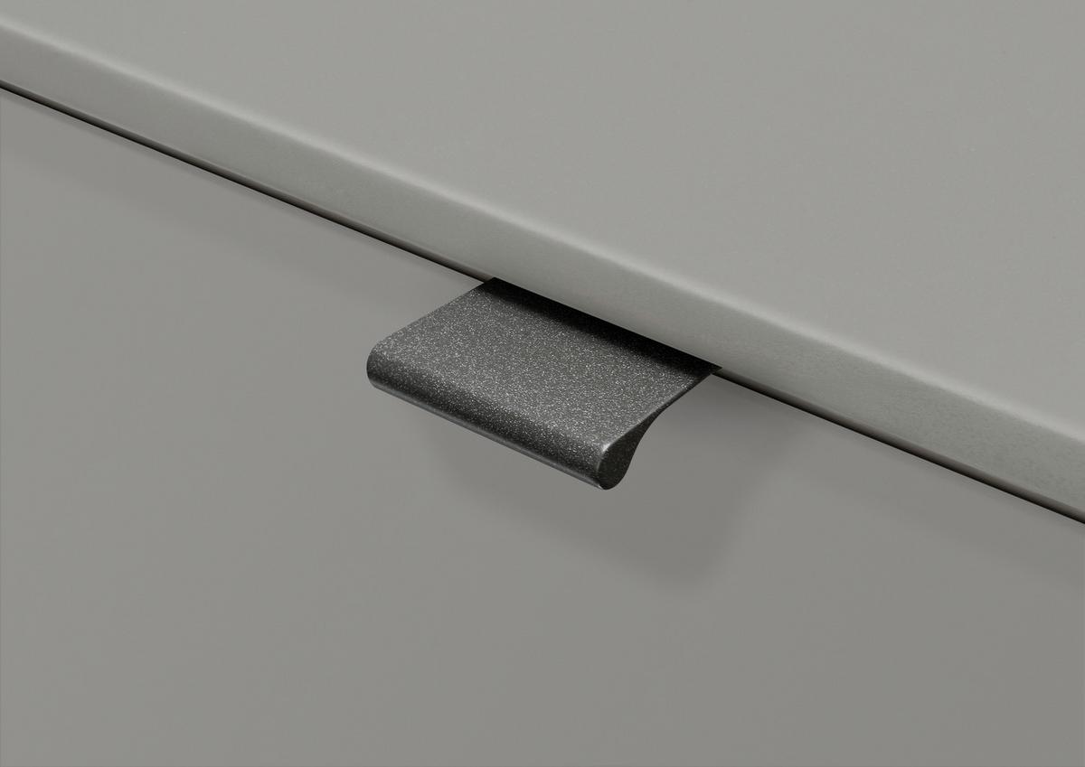 SZAFKA NOCNA MILANO 4000 - biały/czarny, Konventionell, materiał drewnopochodny/metal (40/48/43cm) - Dieter Knoll