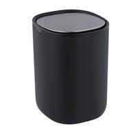 KOSZ NA ODPADY UCHYLNY FRINI - czarny, Basics, tworzywo sztuczne/metal (11,5/16/11,5cm) - Wenko