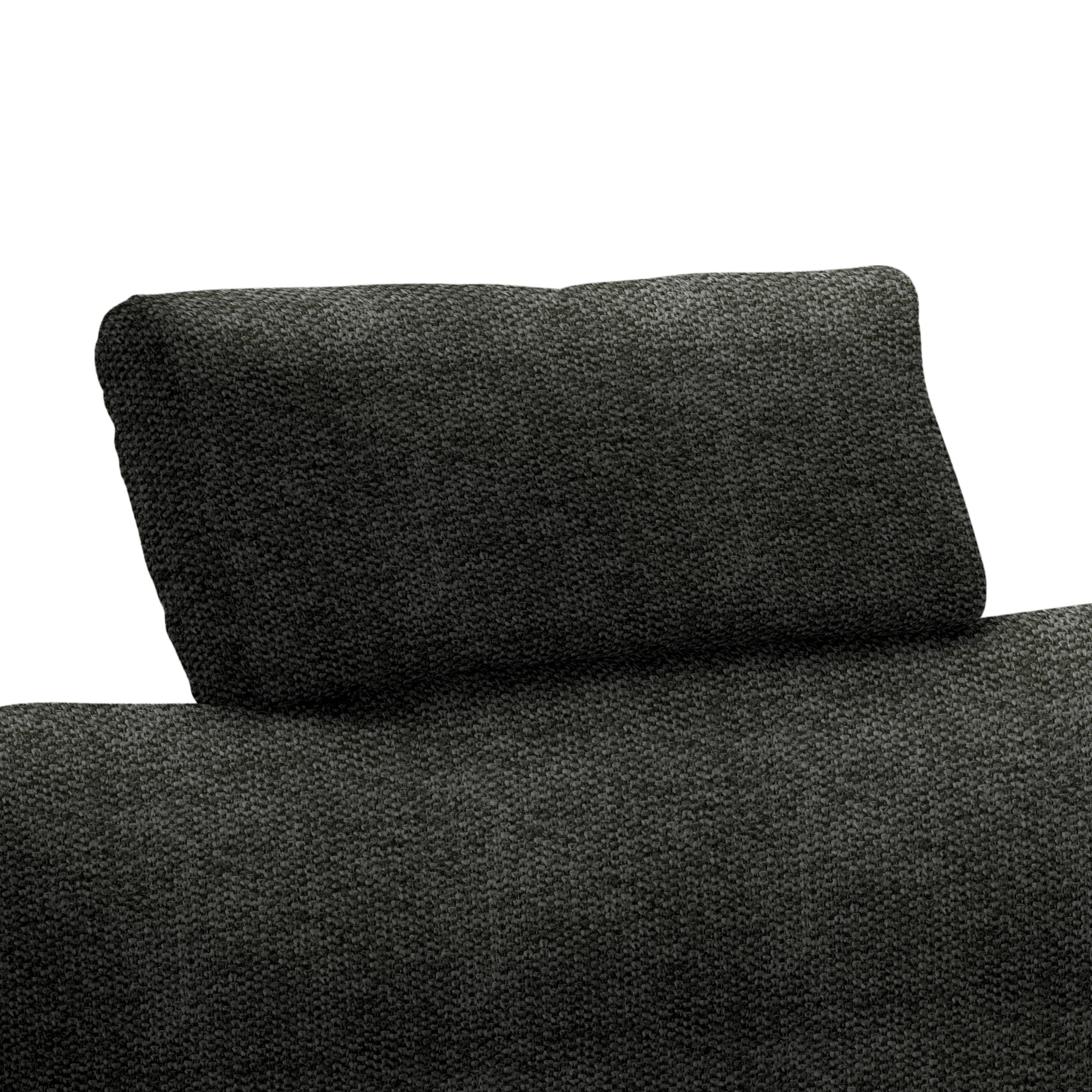 Tetiera LILLE - antracit, Modern, textil (58/23/10cm) - Best Price