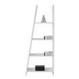 Etajeră Mike - alb, Modern, compozit lemnos (78.5/190/33cm) Etajeră Mike - alb, Modern, compozit lemnos (78.5/190/33cm)