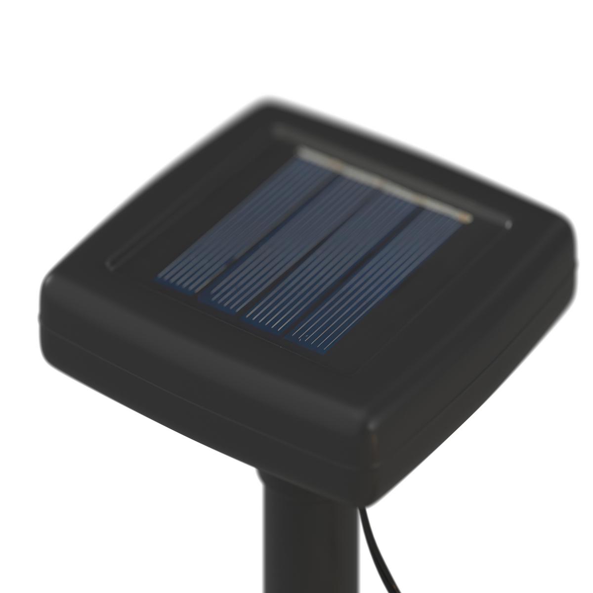 Solarleuchte Spot Schwarz Kunststoff - Schwarz, MODERN, Kunststoff (420/5,5/6,8cm) - Bessagi Garden