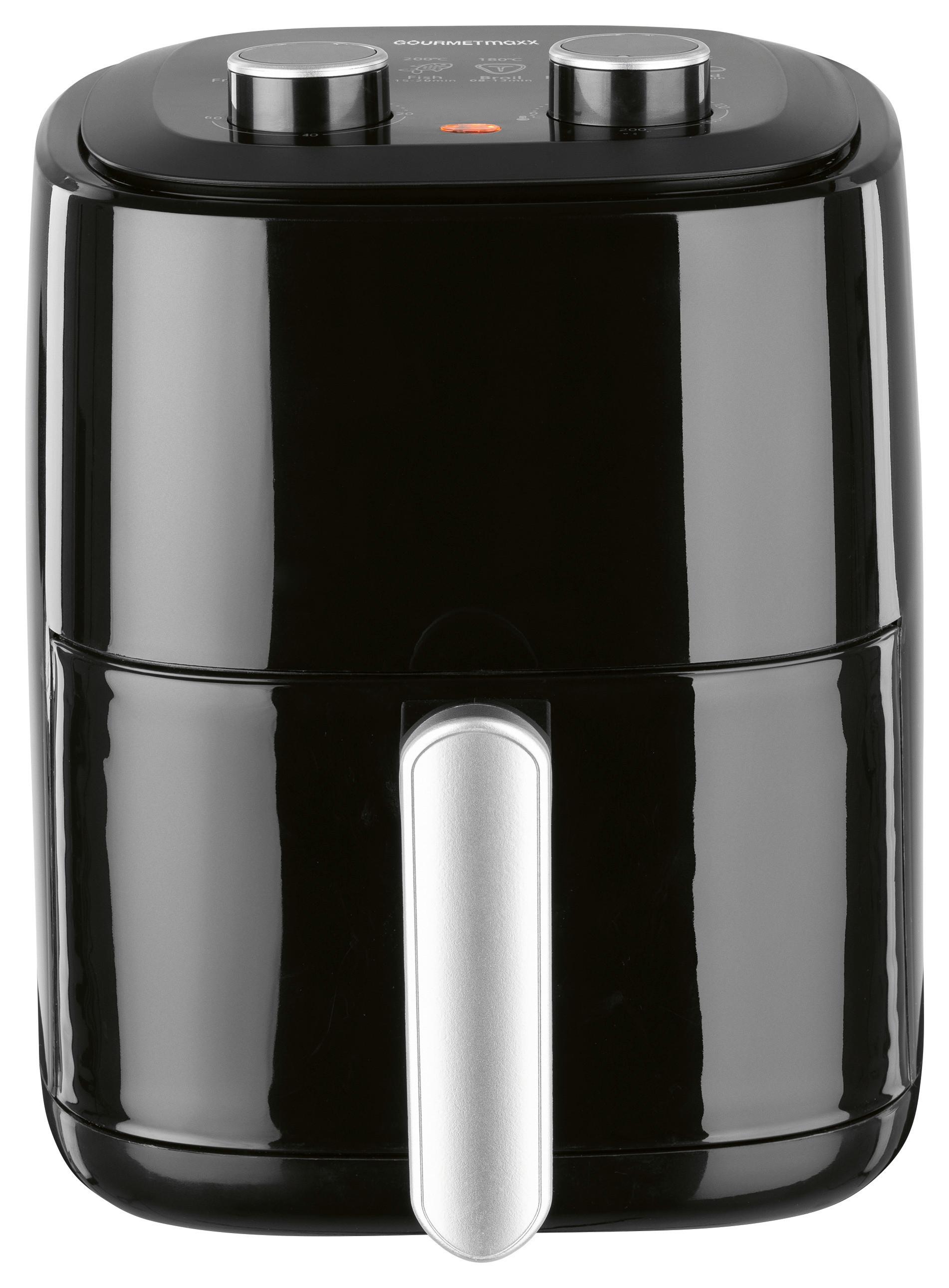 Heißluftfritteuse Gourmetmaxx Schwarz max. 1350 Watt - Schwarz, MODERN, Kunststoff/Metall (29/22,5/29,5cm)