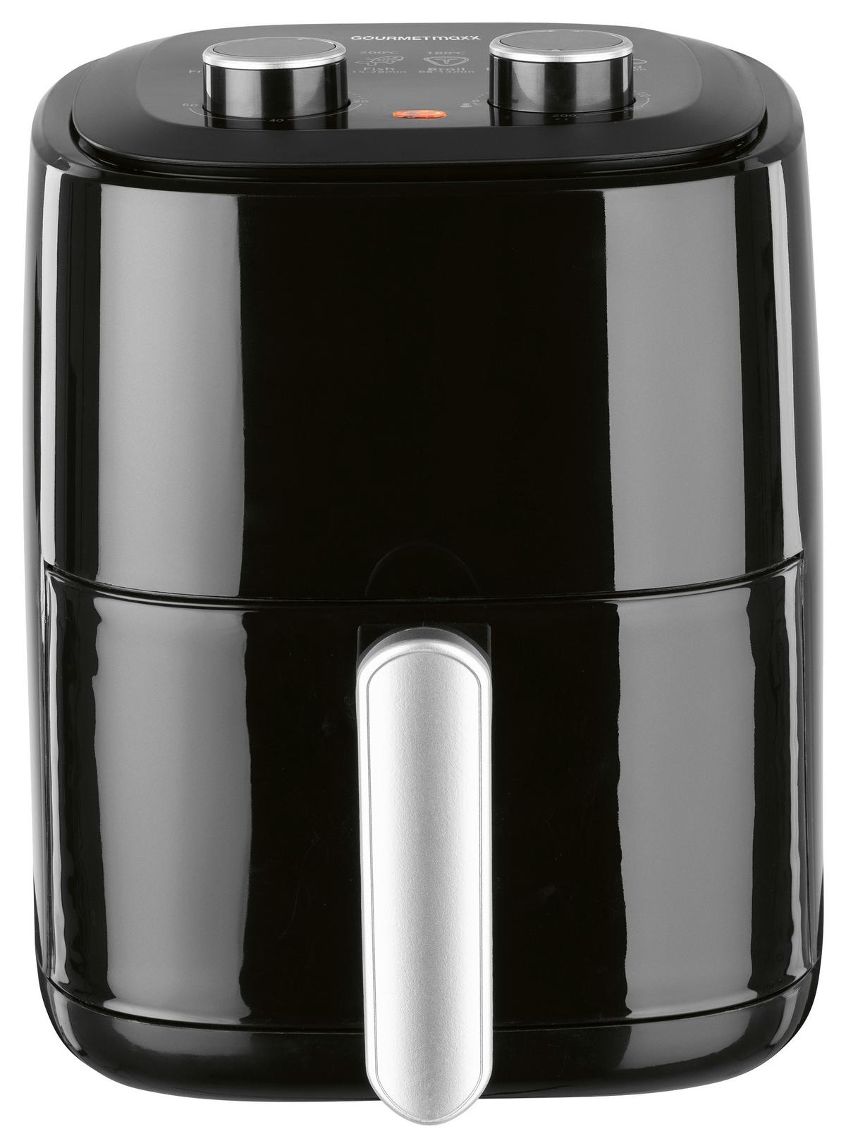 Heißluftfritteuse Gourmetmaxx Schwarz max. 1350 Watt - Schwarz, MODERN, Kunststoff/Metall (29/22,5/29,5cm)